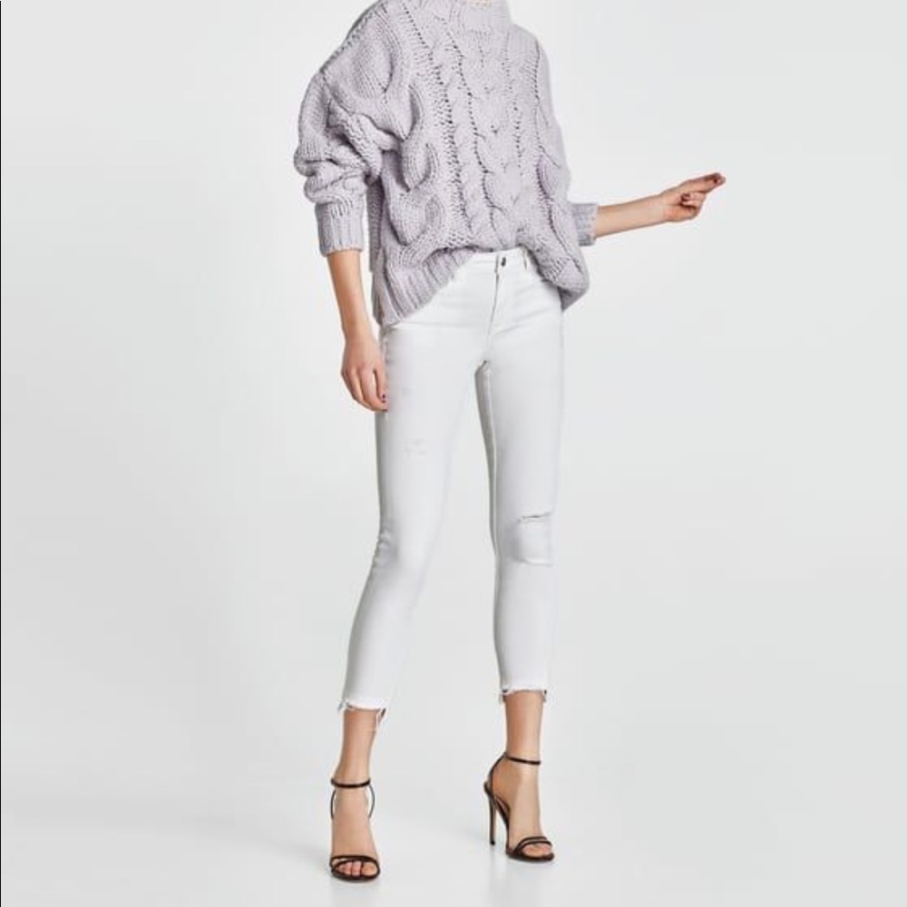 NWT Zara Skinny White Jeans